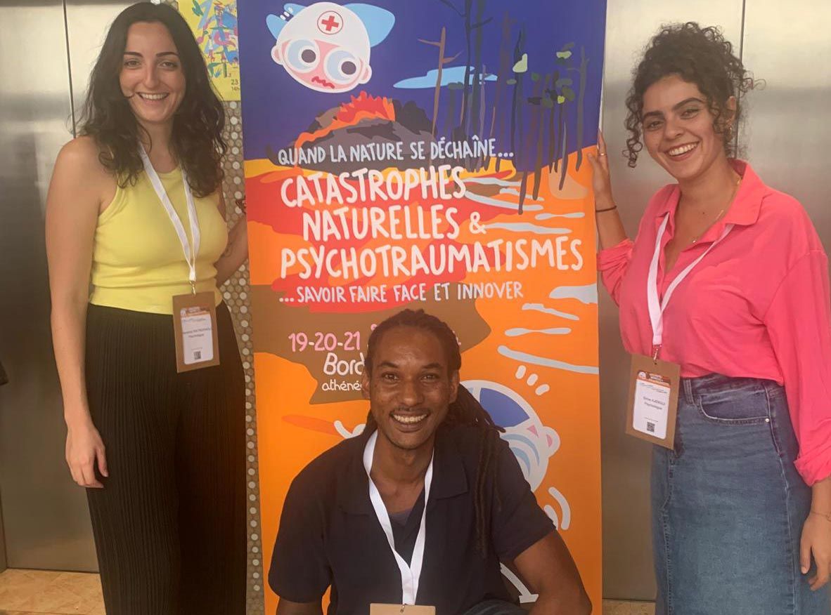 Marianne Pietropaoli, Cédric Barthes et Sirine Ajengui, membres de la Cump 973